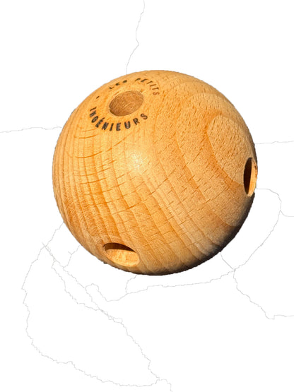 Uitbreiding houten bouwbal 60 mm met 6 gaten (p/st)