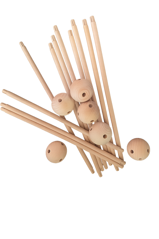 Uitbreidingsset ballen en stokken